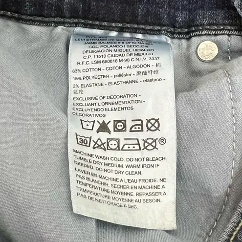 Signature by Levi Strauss Womens Denim Jeans Curvy Straight Leg Blue Wash Sz 28 Blue