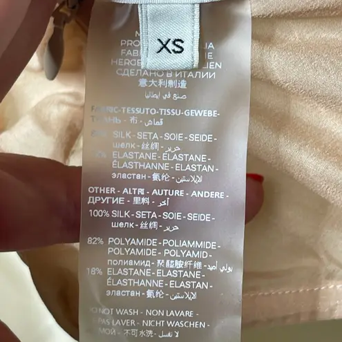 Nensi Dojaka Gathered Long Sleeve Bra Top In Sable Tan Sz XS