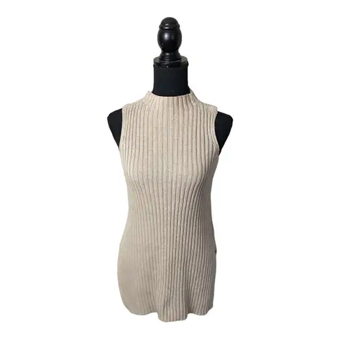 #152 GARNETT HILL linen & cotton sweater tank Size XS