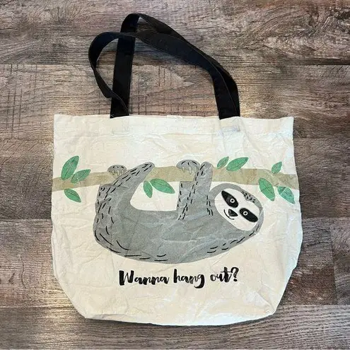 Sloth Tote Bag Gray
