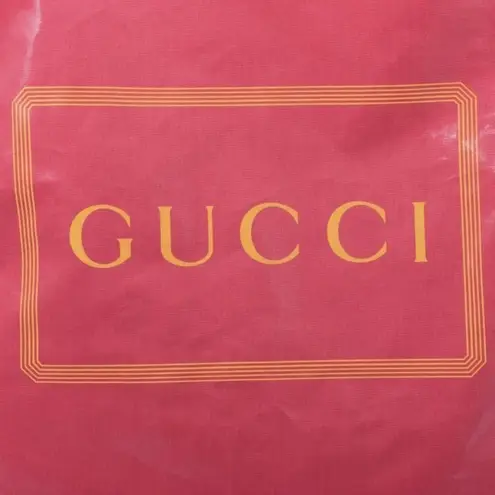 Gucci  Monte Carlo Pink Tote Bag Coated Canvas Logo Leather Trim Unisex OS