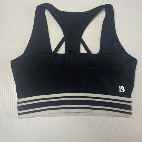 Buffbunny Women's Revolution Sports Bra Black White Size S Small Sporty Yoga