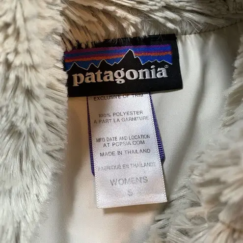 Patagonia  Women's Small Brown Fuzzy Fleece Vest Cozy Plush Lined Faux Fur