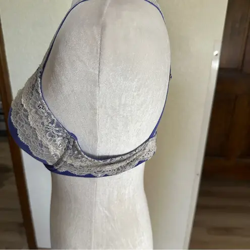 Soma Embraceable Full Coverage Violet Blue Padded Underwire Bra 36C