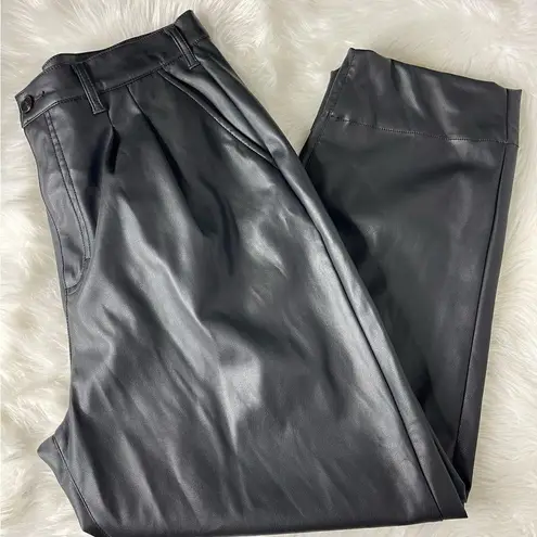 Pistola x Revolve Kellin Faux Leather Trousers Black Pants Size 30