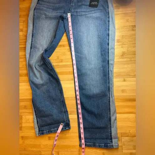Simply Vera By Vera Wang Deven Jeans Straight Mid Rise Stretch Blue Women Sz 12