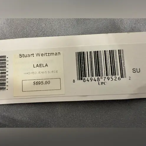 Stuart Weitzman  Laela Shoulder Crossbody Handbag Suede Light Blue - Image 15