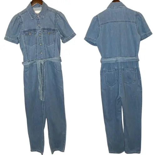 Boyish Vincent Denim Puff Sleeve Jumpsuit