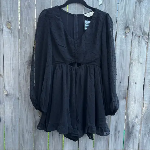 Kiss the Sky Puff Sleeve V-Neck Romper