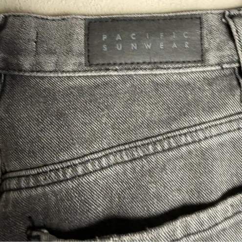 PacSun  Women Size 26 High Rise Dad Jeans‎ Gray Straight Leg Denim Jeans