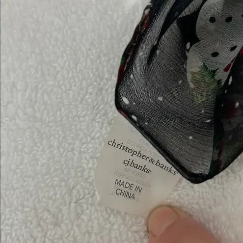 Christopher & Banks Snowman Scarf – 60” Winter Wonderland Chic!