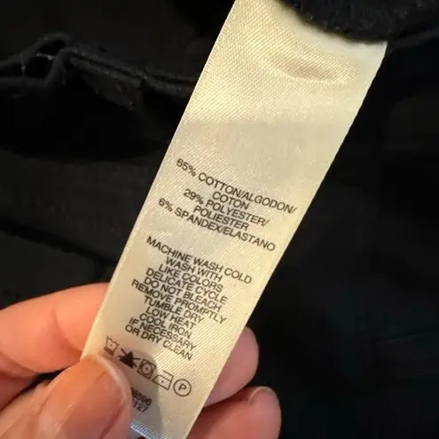 DKNY  black ponte pull on trouser straight pant size 6