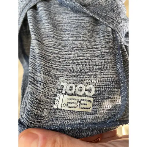 32 Degrees Cool Heather Blue Short Sleeve Drawstring Waist Romper Womens XL