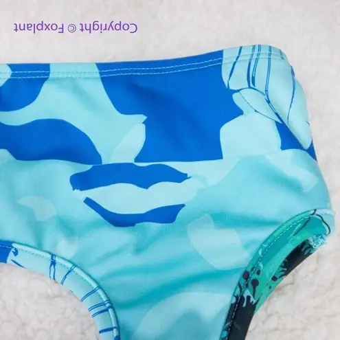 NEW Free People x Roopa x Beth Richards Basic Bikini Top Blue Tropic, size XS