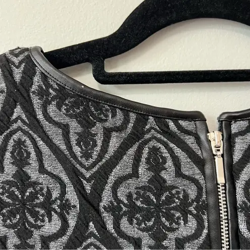 INC International Concepts Black Gray Patterned Knee Length Sheath Dress Size M Size M