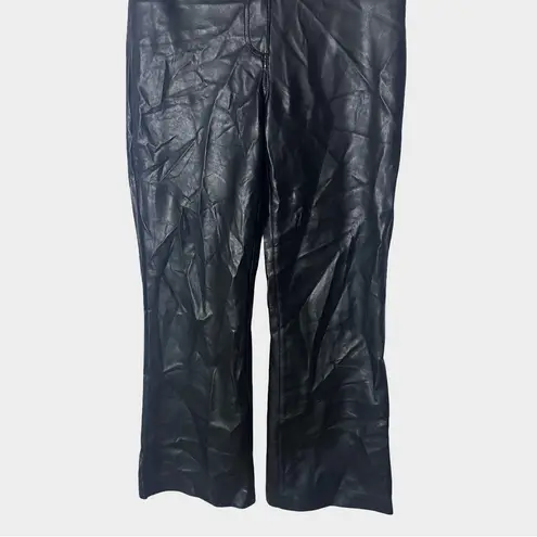Wilfred  Black Faux Leather Straight Leg Pants Size 8