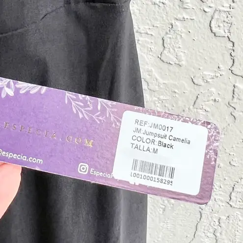 Especia made in Colombia black jumpsuit Camelia size M NWT Size M