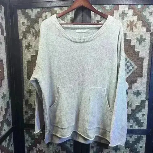 Lush Clothing Lush Sweater Tunic Oversized Beige Woman’s Size Large thumbnail 2