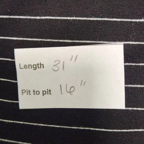 Michael Lauren Black Stripe Sleeveless Shift Dress Size Small NWT T-Shirt Dress