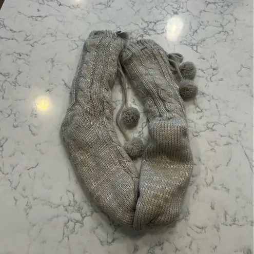 NWT True North Gear Gray Grippy Sweater Socks One Size Fits Most Adults