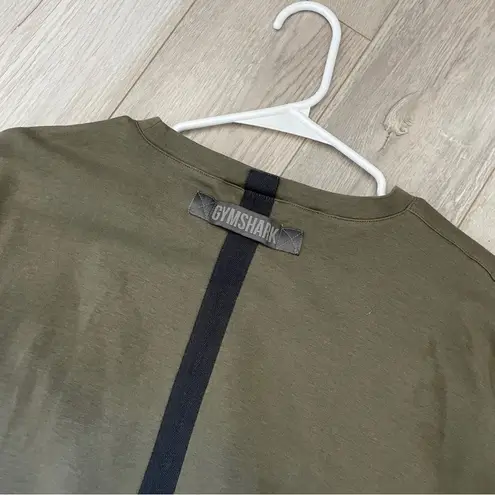 Gymshark  Box Utility Sweater Green (Small) workout cropped cutout athleisure