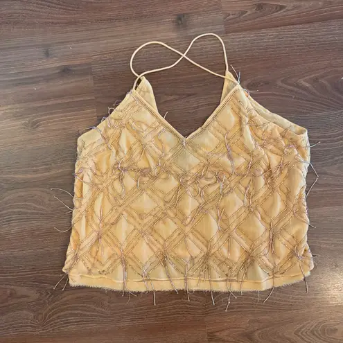 Free People  Beaded Mango‎ Tank