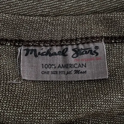 Michael Stars Cardigan Sweater Brown One Size Fits Most