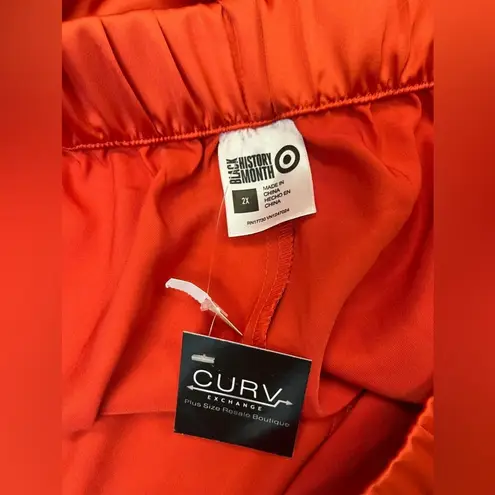 Target X Black History Month Orange Silk Pants