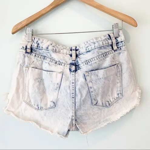 Mossimo Denim  High Rise Acid Wash Short Shorts 6/28