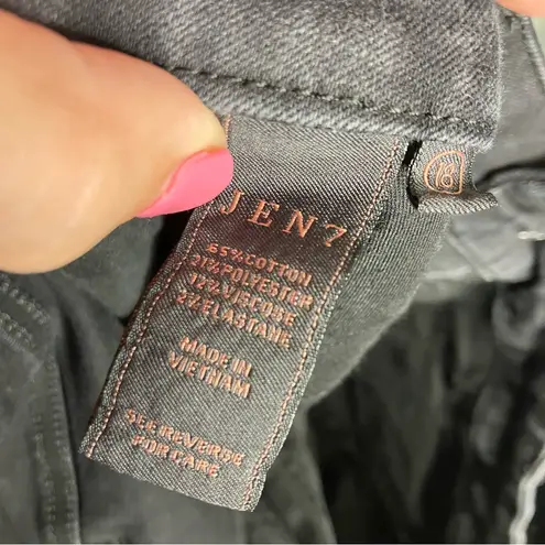 Jen 7 by 7 for all mankind skinny jeans black womens size 18 casual basic trendy