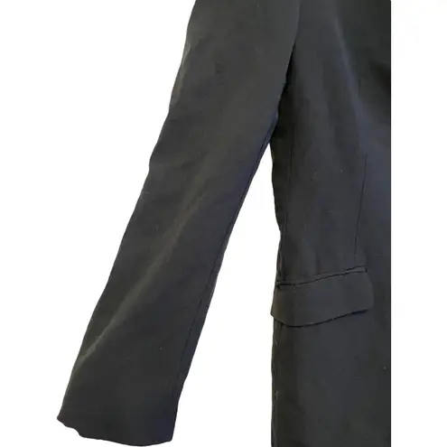 Piazza Sempione Long 4 Button Blazer Jacket Black Size IT 40 Italy Made Pockets