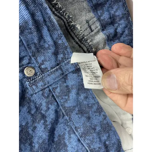 Jessica London Womans 18w Blue Black Checked Denim Jeans