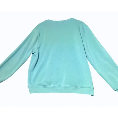 Hasting & Smith Vintage Cat Embroidered Sweater Womens XL Blue Crewneck Layered