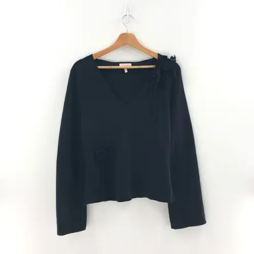 Rebecca Taylor SLIM V-NECK SWEATER Small