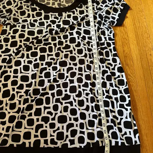 Tiana B Mod Geometric Y2K . A-Line Dress, Size 2X