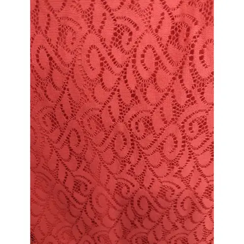 Emma & Michele Red Lace Halter Blouson Maxi Dress Size 2X Coastal Party NWT - Image 4