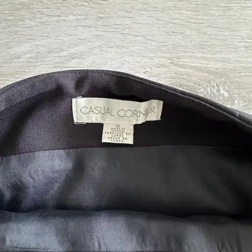 Casual Corner Wrap Skirt Black 6 EUC Black