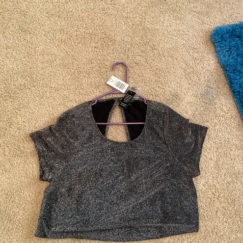 Torrid Black and silver sparkly pants and top never worn