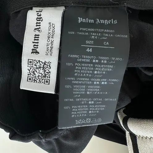 Palm Angels Track Pants Womens Large 44 Black Striped Wide Leg Street Sporty US8