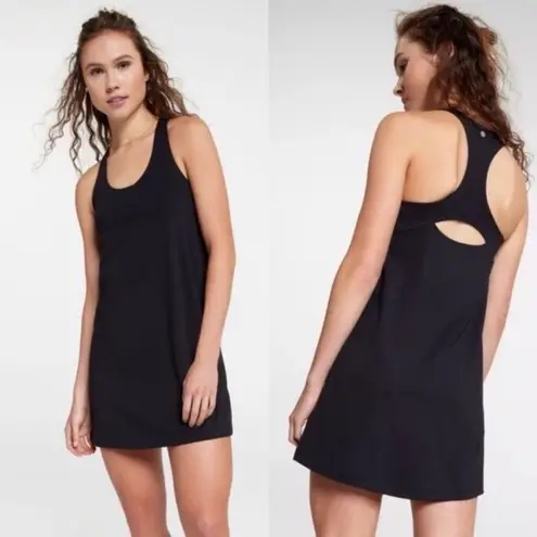 Calia by Carrie underwood black energized exercise dress w/ built in shorts S‎