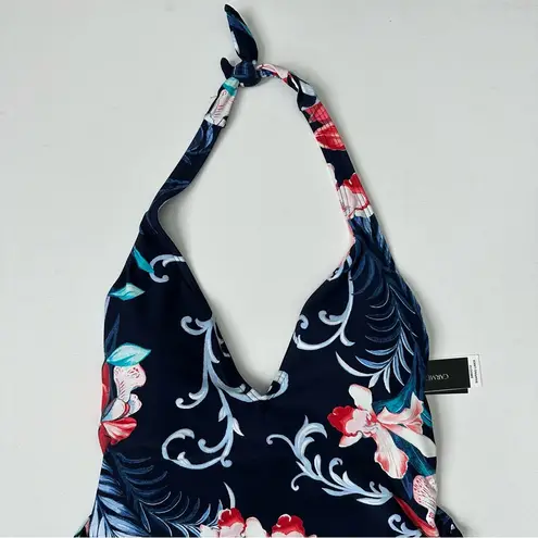 Carmen Marc Valvo Women’s One Piece V-Neck Halter Swimsuit Size 12
