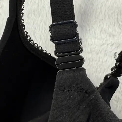 Victoria's Secret  Body‎ Perfect Shape Black Bra 34D Crossback Lace Trim