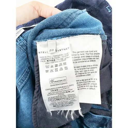 Stella McCartney Blue Acid Wash High Rise Stretch Denim Skinny Jeans Size 26
