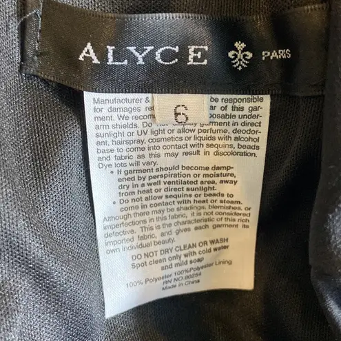 Alyce Paris Black Straight Above the Knee Skirt Women’s Size 6