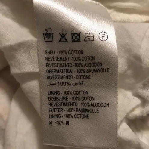 Cleobella Sadie Mini Dress Puffy Sleeves V-Neck Ditzy Floral Print All Over sz M