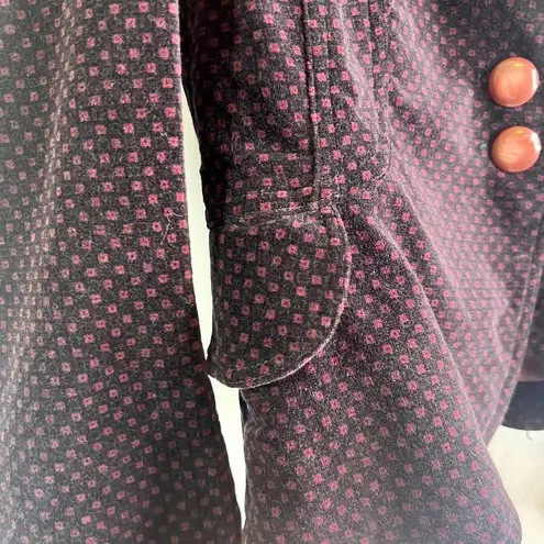 Jak & Rae Peplum Velvet Puff Sleeve Blazer Size 4 Purple