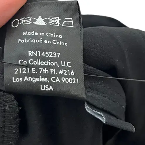 Co Essentials Cigarette Trousers Black Women’s Size XS Cropped Stretch Crepe Pan