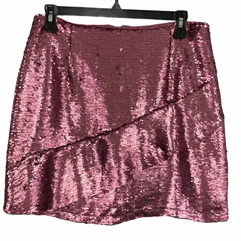 Glamorous Pink Sequined Skirt Size Medium