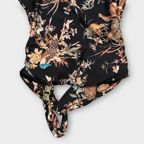 L'Agence Karmin Jungle One-Shoulder One-Piece Swimsuit Size Large