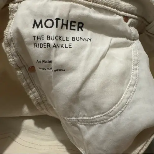 Mother Superior Denim The Buckle Bunny Rider Ankle Jeans in Act Natural size 32